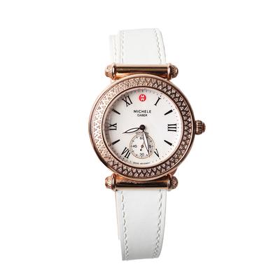 Michele Caber Mother Of Pearl Wrap Around Watch with Diamonds 
