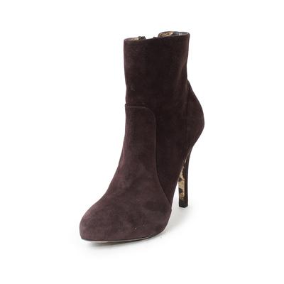 Dolce & Gabbana Size 38.5 Brown Suede Booties 