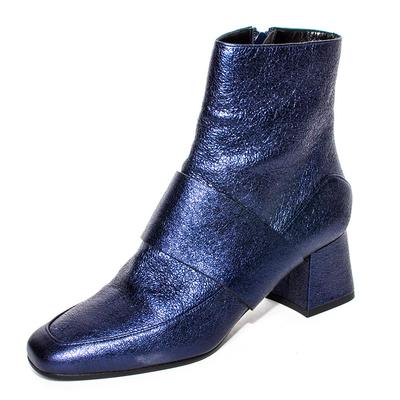 Aska Size 37 Blue Leather Boots