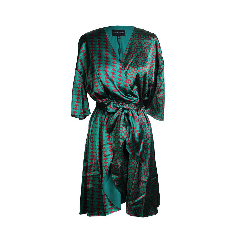  Cynthia Rowley Size Medium Jacquetta Mini Wrap Dress