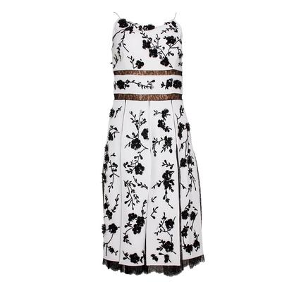Michael Kors Collection Size 4 White Floral Dress