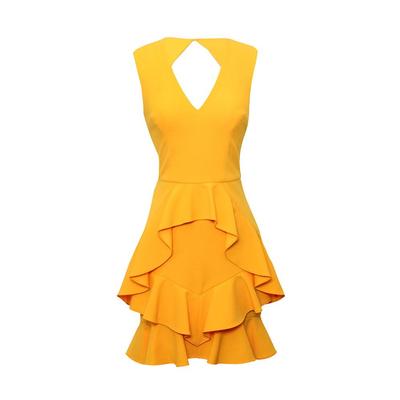 Rebecca Vallance Size 6 Yellow Dress