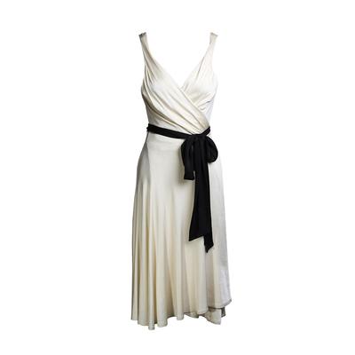 Diane Von Furstenberg Size 10 Sleeveless Wrap Dress 