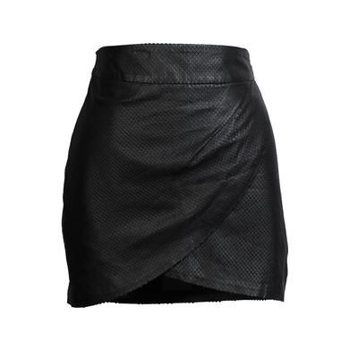 New Mason Size 2 Laser Cut Leather Mini Skirt