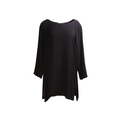 Eileen Fisher Size Medium Black Silk Top