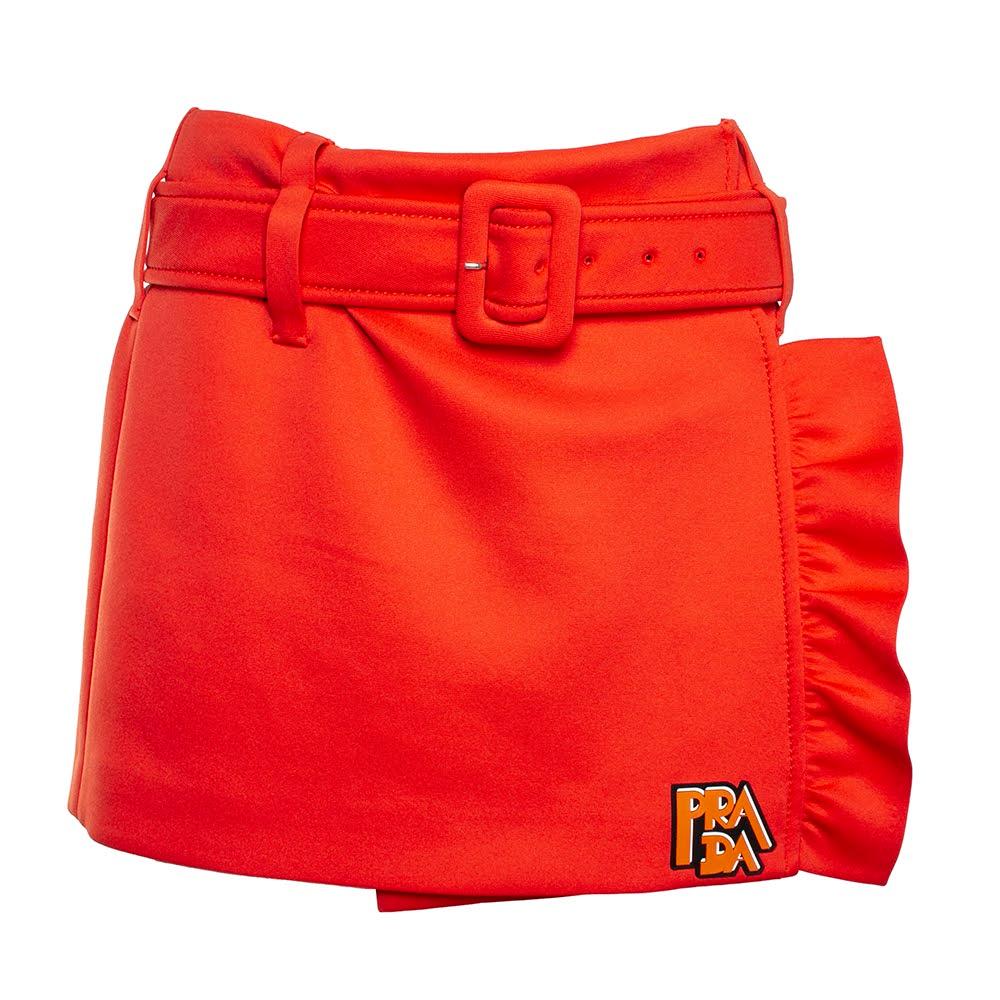  Prada Size 36 Orange Skirt