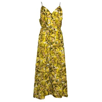 Pferdgarten Size 42 Yellow Floral Maxi Dress