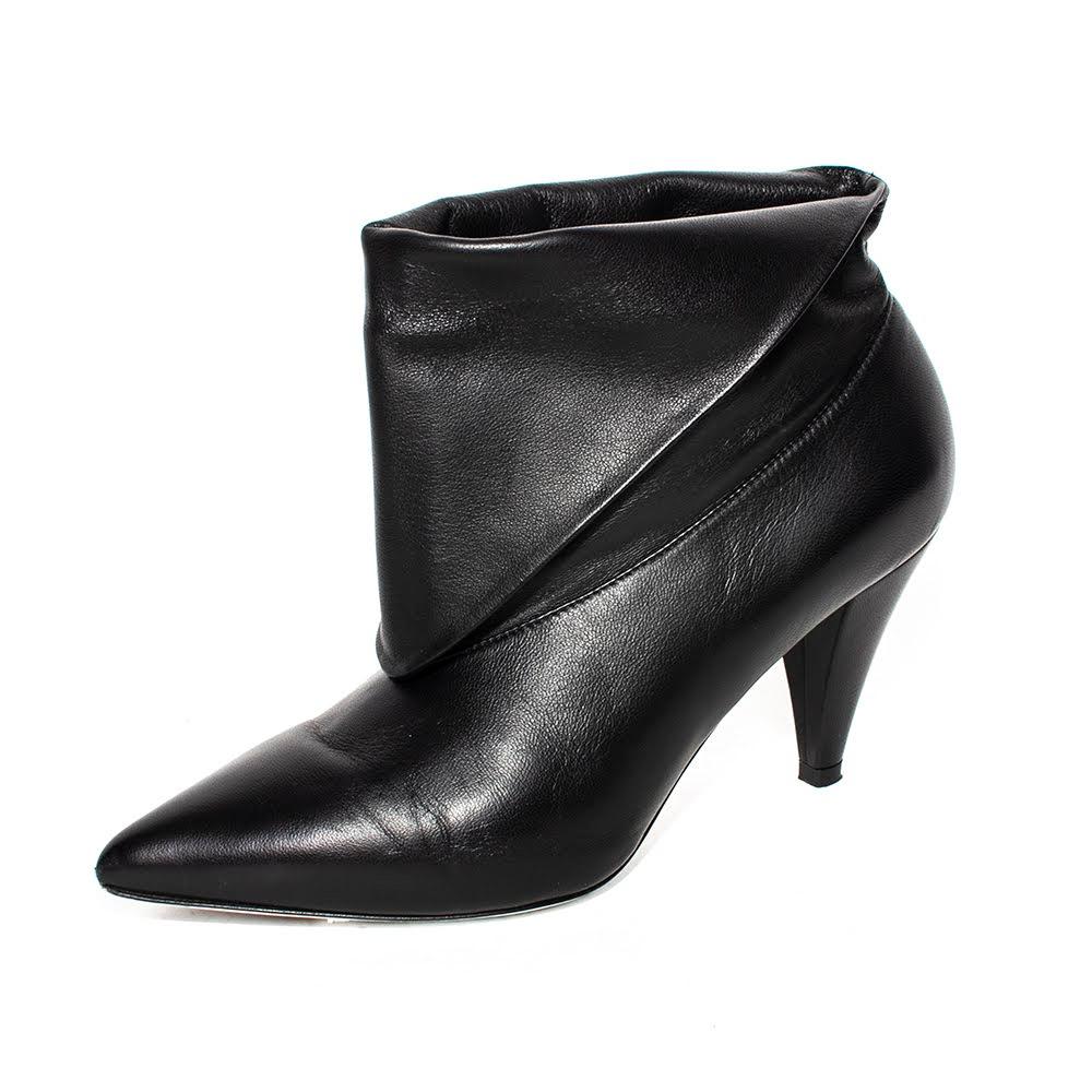  Givenchy Size 36 Black Leather Ankle Sheath Boots