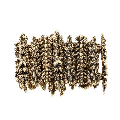 H. Biedermann Gold Wheat Stalk Bracelet 