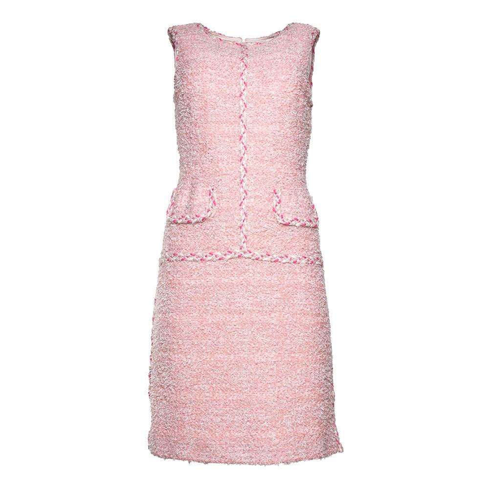  St.John Size 4 Pink Tweed Dress