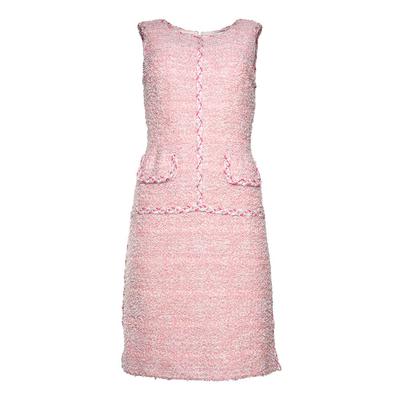 St. John Size 4 Pink Tweed Dress