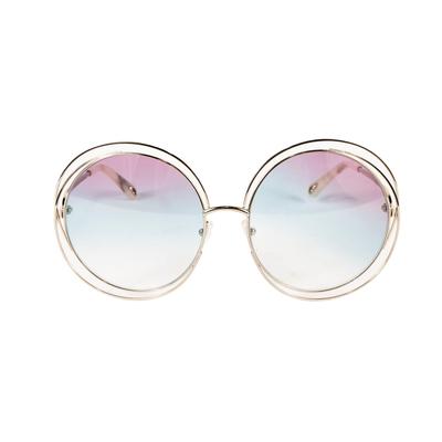 Chloe Clear Pink & Blue Orbit Glasses 