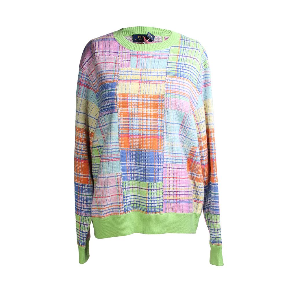  Polo Ralph Lauren Size Medium Multi Color Plaid Sweater