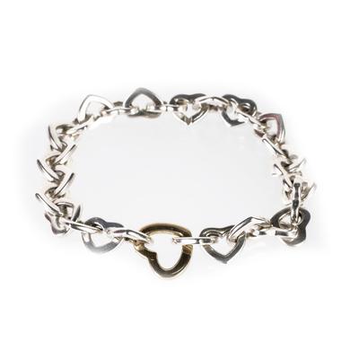 Tiffany & Co. Silver Interlinked Heart Bracelet 