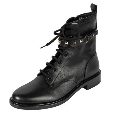 Valentino Black Leather Boots 