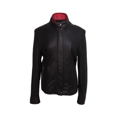 Remy Size Medium Double Collar Leather Jacket