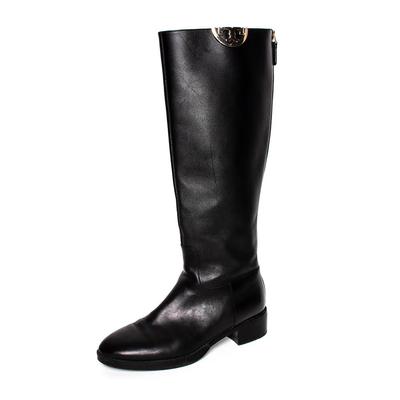 Tory Burch Size 6.5 Black Leather Boots
