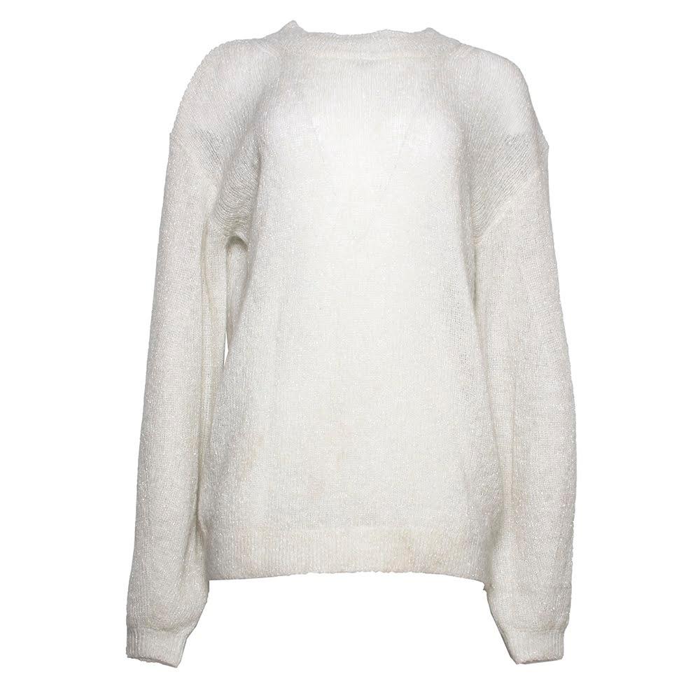  New Caroline Constas Size Xs White Louise Sweater