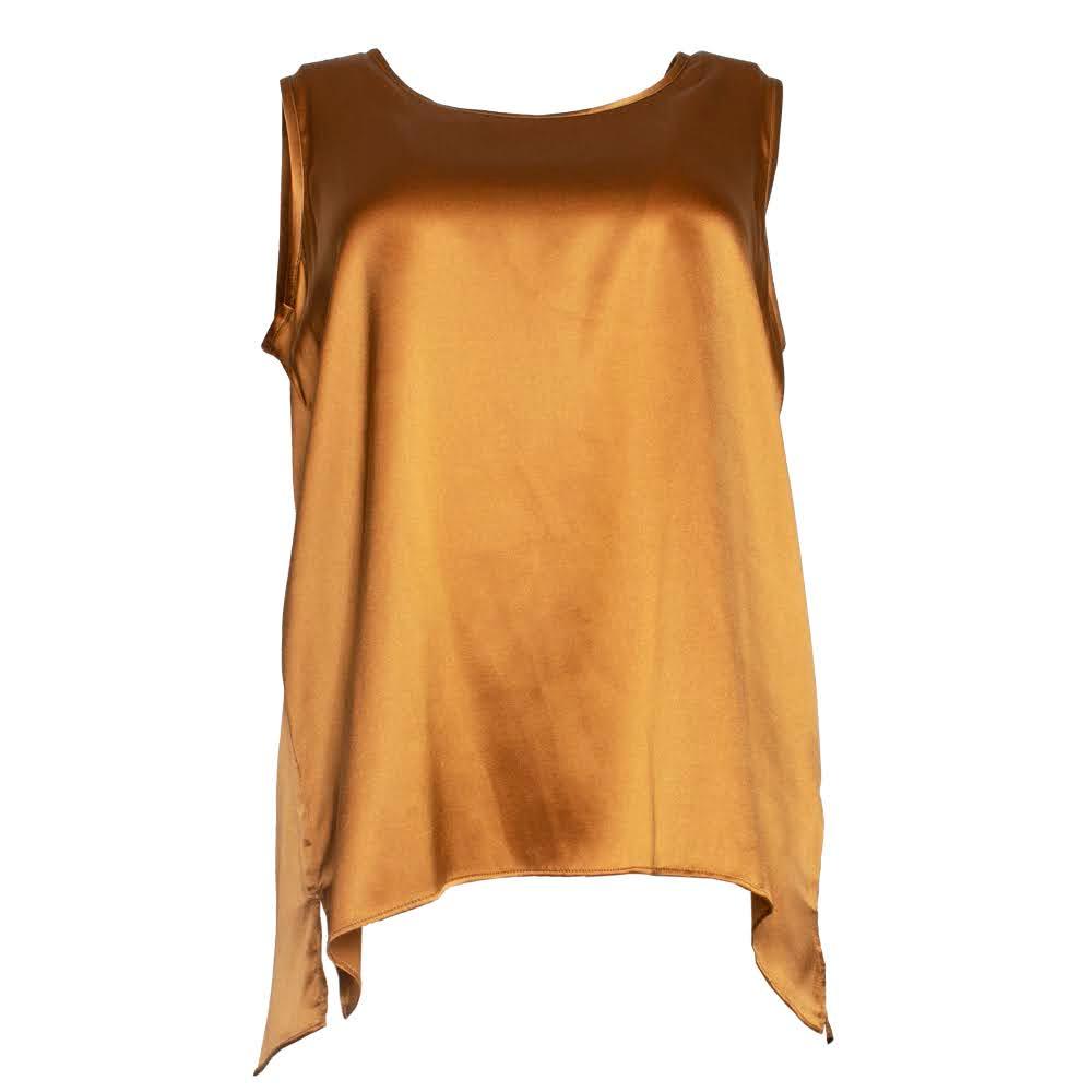  New Luisa Cerano Size 10 Gold Top
