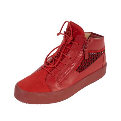 Giusseppe Zanotti Size 41 Red Jeweled Sneakers 