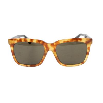 Gucci Brown Tortoiseshell Black Rim Sunglasses