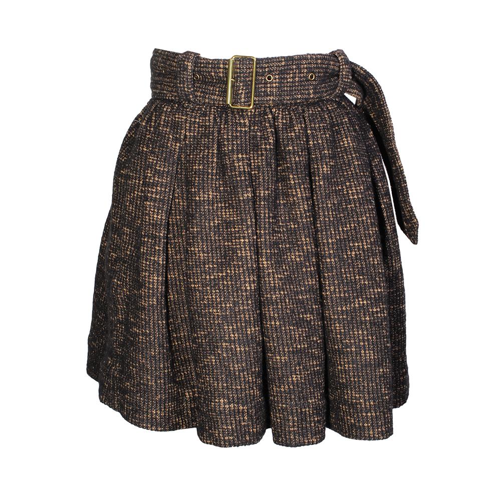  Burberry Brit Size 2 Wool Blend Belted Skirt