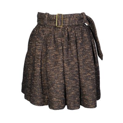 Burberry Brit Size 2 Wool Blend Belted Skirt