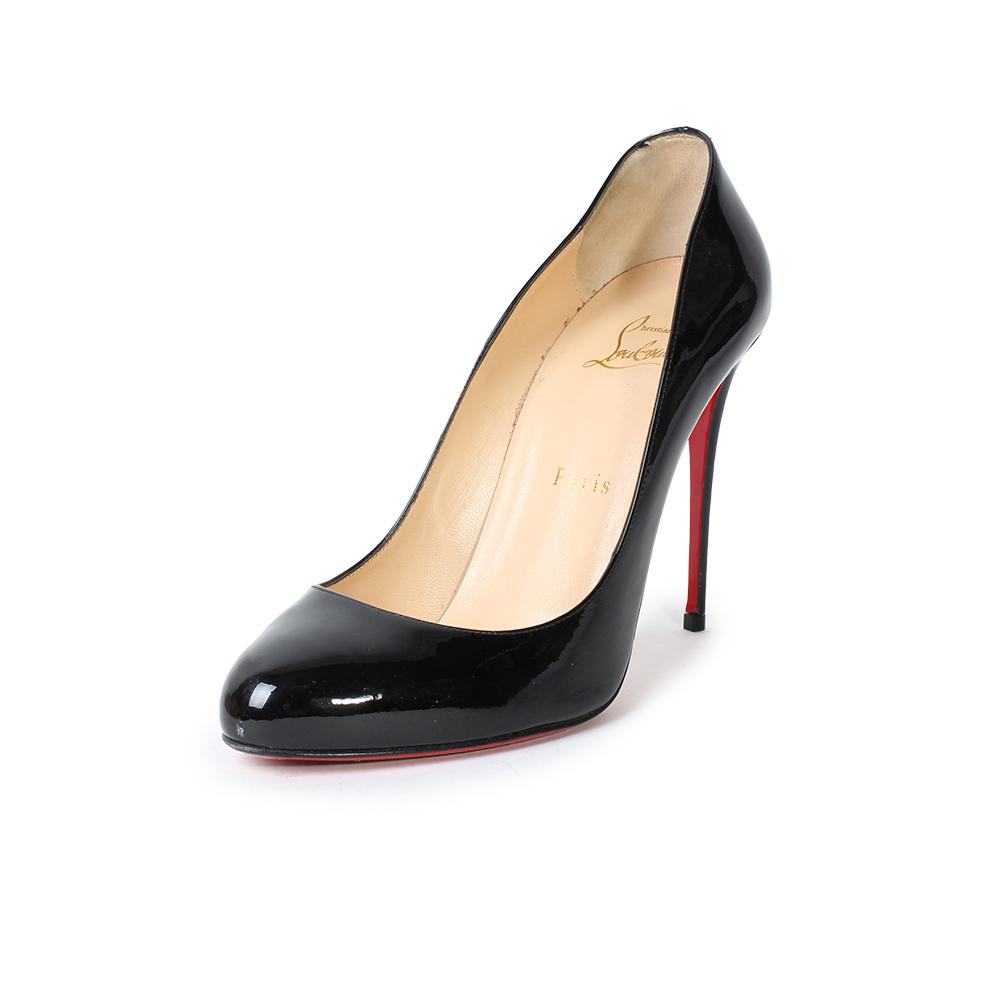  Christian Louboutin Size 38.5 Patent Leather Simple Pumps
