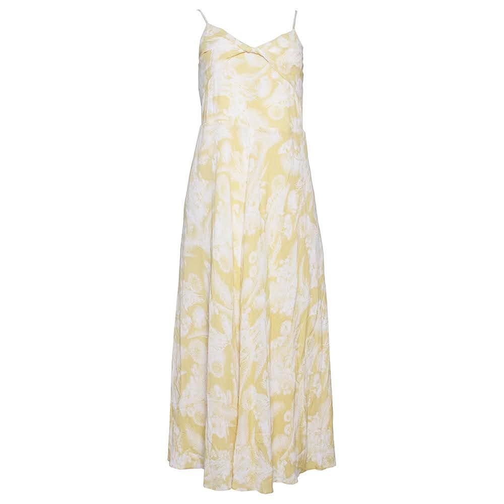  Vince Size Xs Yellow Floral Maxi Dress