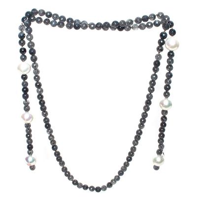 Perle & Lola Half and Half Beaded Necklace