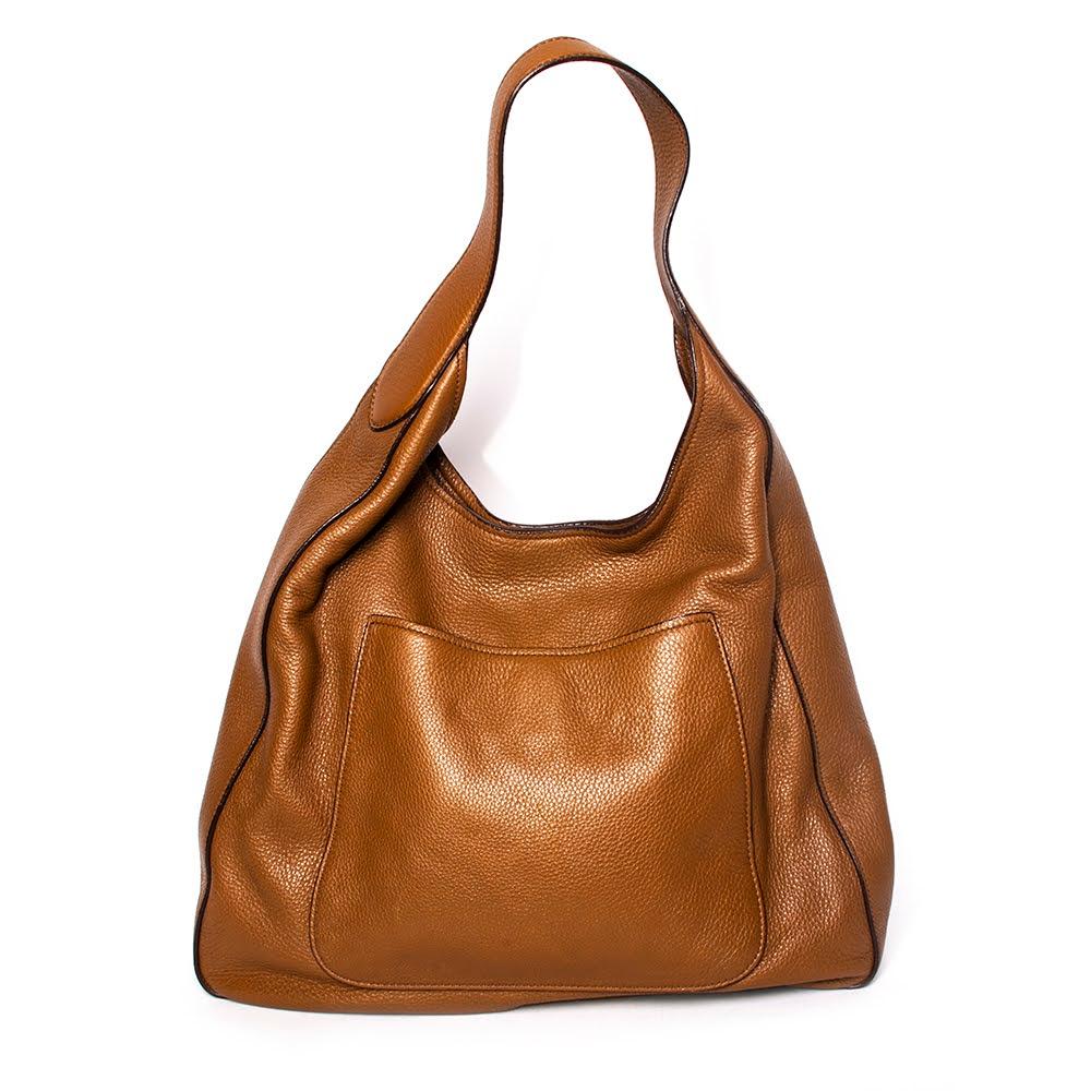  Prada Pebbled Leather Hobo Bag