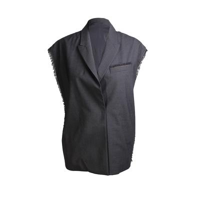 Brunello Cucinelli Size 44 Vest With Frayed Edge Details 