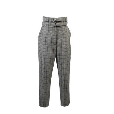  Proenza Schouler Size XS Grey Plaid Pants 