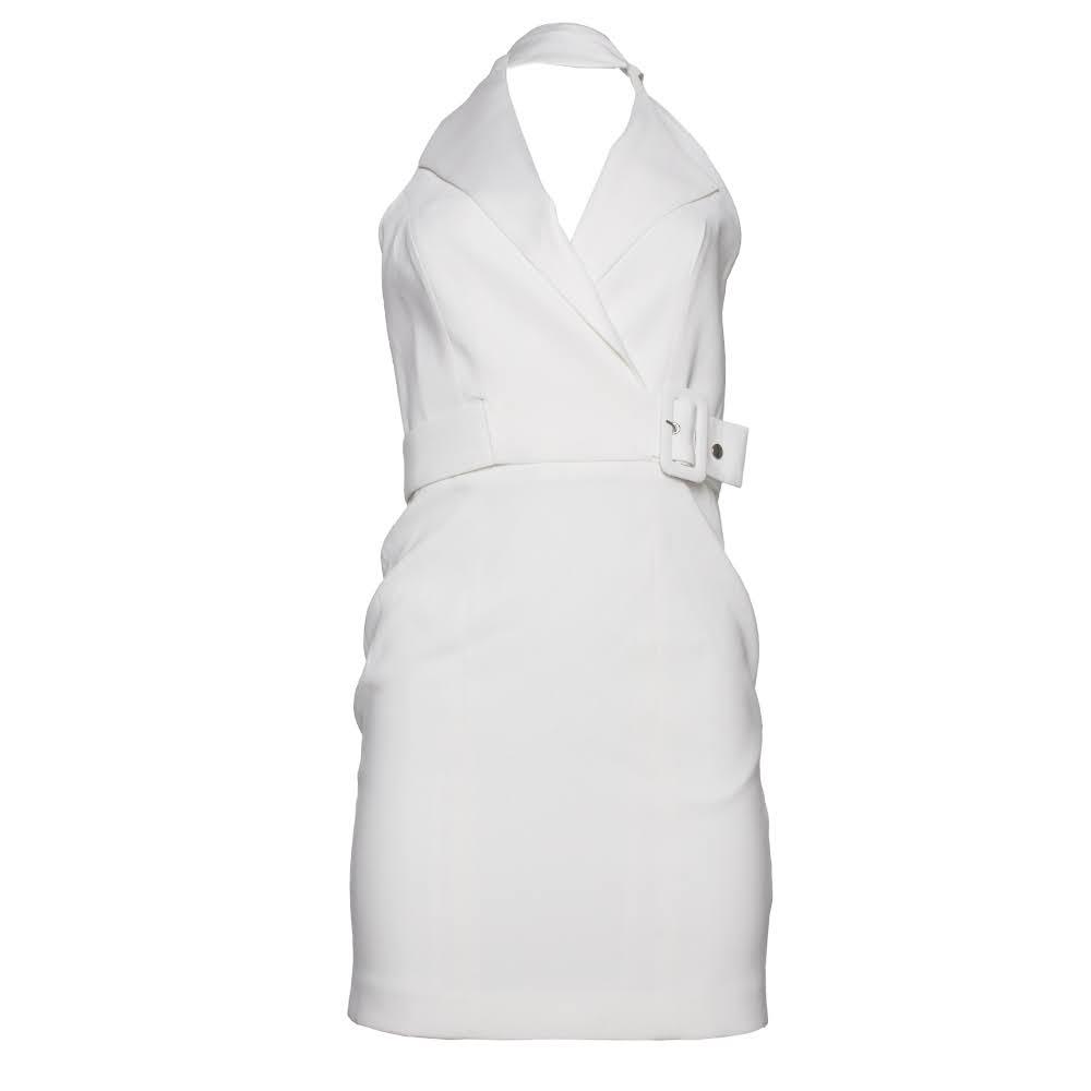  New Reiss Size 2 White Halter Top Dress