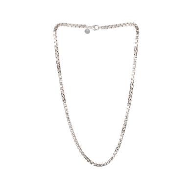 Tiffany & Co. Sterling Silver Venetian Necklace Box Chain Necklace