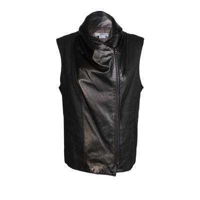  Vince Size Large Leather Trim Vest