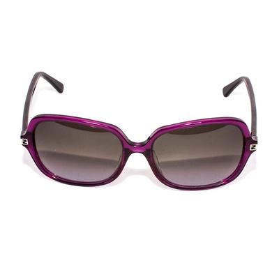 Fendi Purple Square Monogram Logo Sunglasses