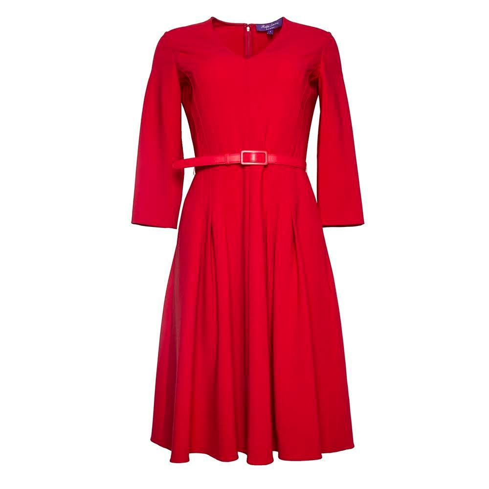  Ralph Lauren Size 4 Red Dress