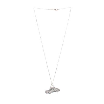 Tiffany & Co. Sterling Silver Taxi Charm Necklace 