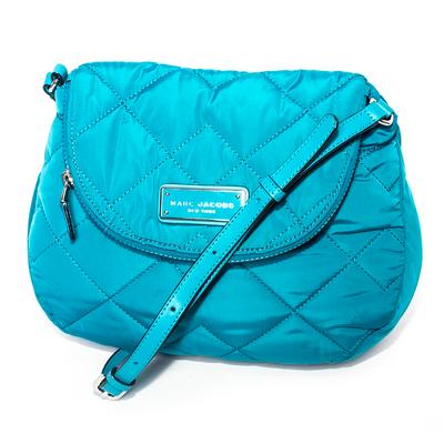 Marc by Marc Jacobs Blue Quilted Nylon Crossbody Bag