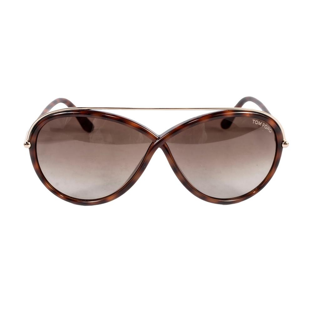  Tom Ford Brown Tamara Tfa454 Tortoiseshell Infinity Sunglasses With Case
