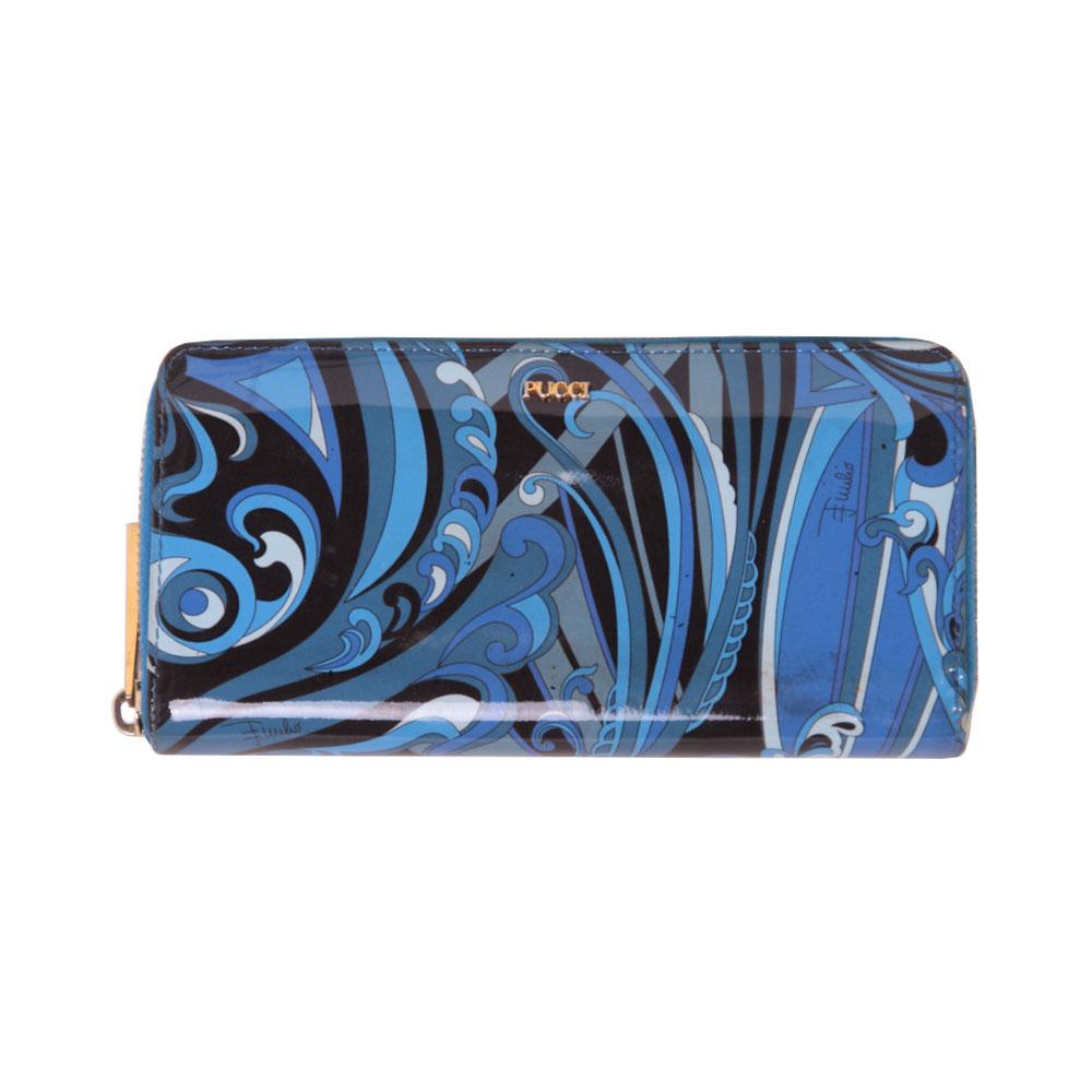  Emilio Pucci Patent Leather Continental Wallet