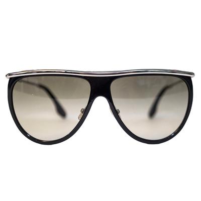 Victoria Beckham VB155S Shield Silver Trim Sunglasses