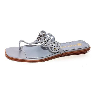 Tory Burch Size 9.5 Blue Leather Sandals