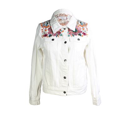 Johnny Was Size Small Embroidered Denim Jacket
