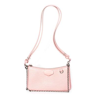 New Louis Vuitton Pink Leather Easy Pouch Handbag