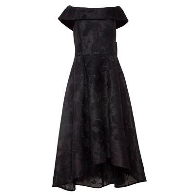 New Rickie Freeman Teri Jon Size 12 Black Long Evening Dress