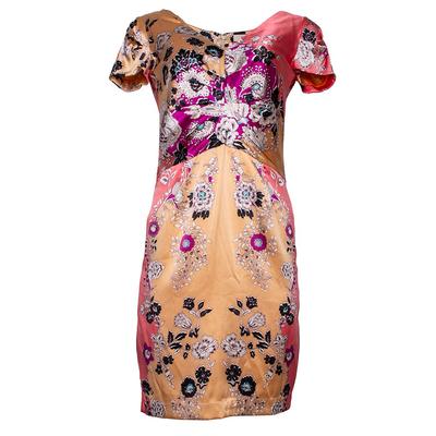 Etro Size 44 Pink Floral Dress