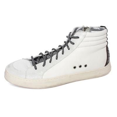 P448 Size 40 White Skate High Top Sneakers