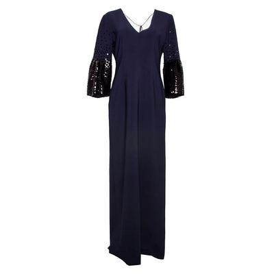 New Sachin & Babi Size 10 Navy Tower Gown